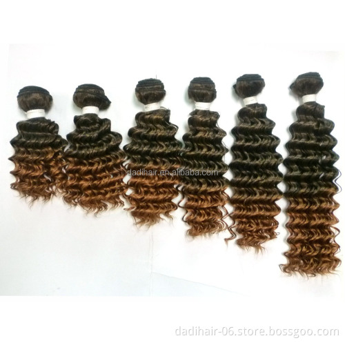 curly hair weaving high temperature soft synthetic hair extension similar to human hair extension